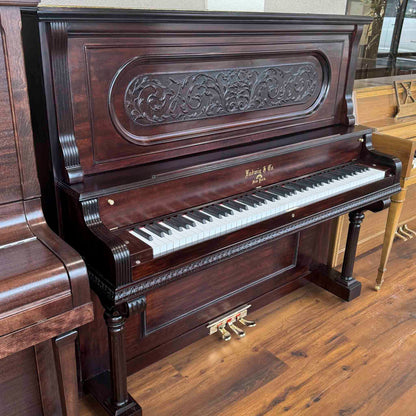 CURRENT SHOP WORK 1895 Ludwig & Co Wood Finish Commissioned Upright Piano