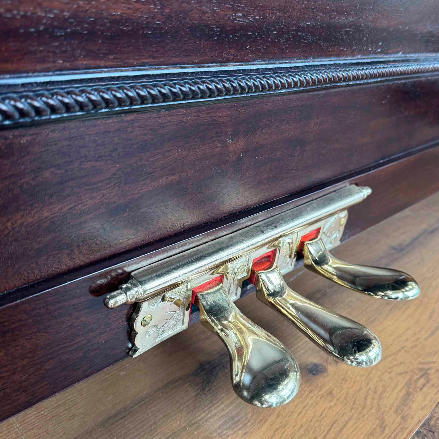 CURRENT SHOP WORK 1895 Ludwig & Co Wood Finish Commissioned Upright Piano