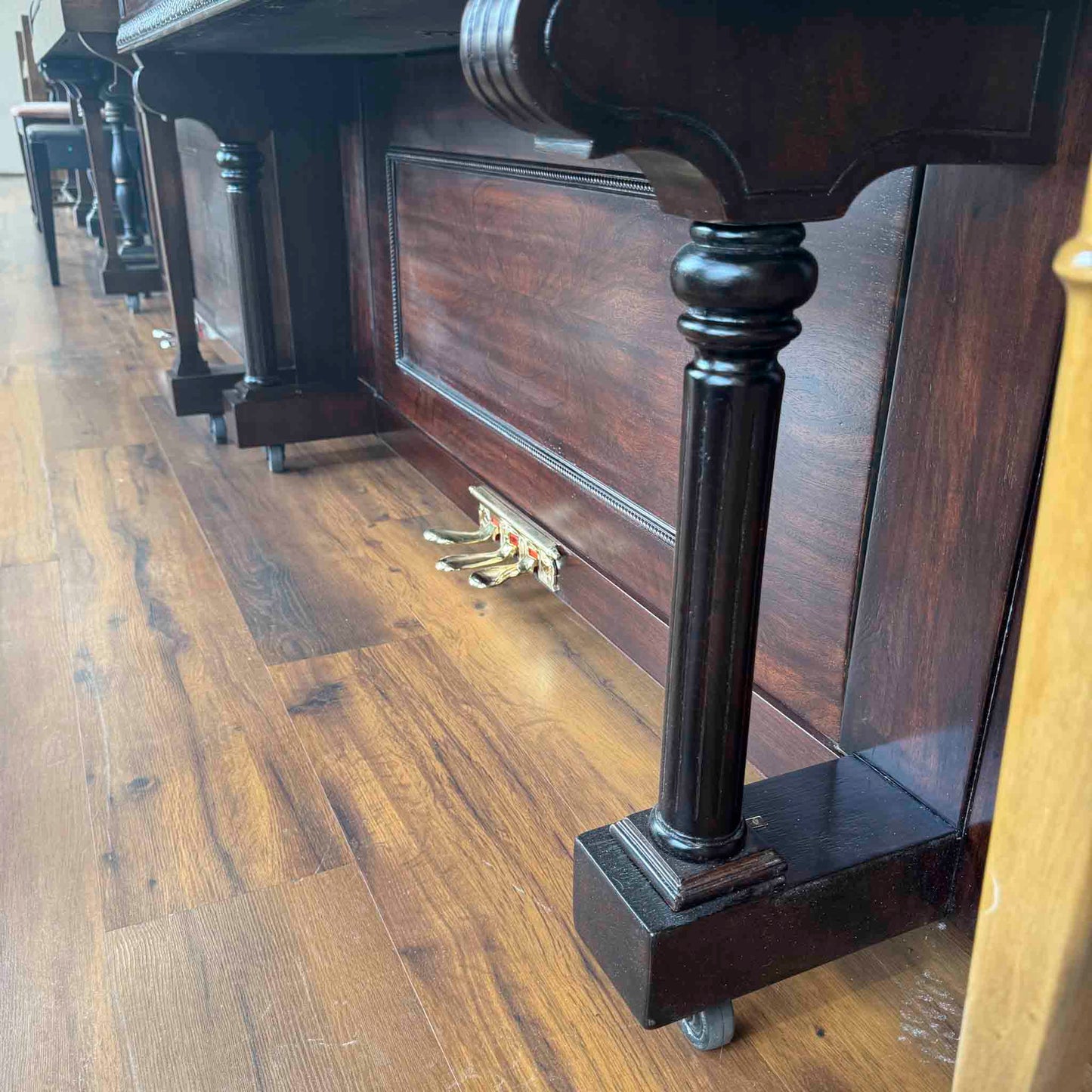 CURRENT SHOP WORK 1895 Ludwig & Co Wood Finish Commissioned Upright Piano