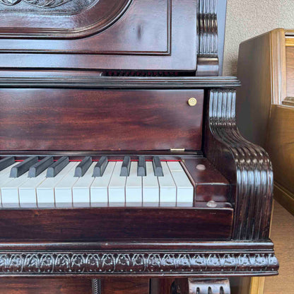 CURRENT SHOP WORK 1895 Ludwig & Co Wood Finish Commissioned Upright Piano