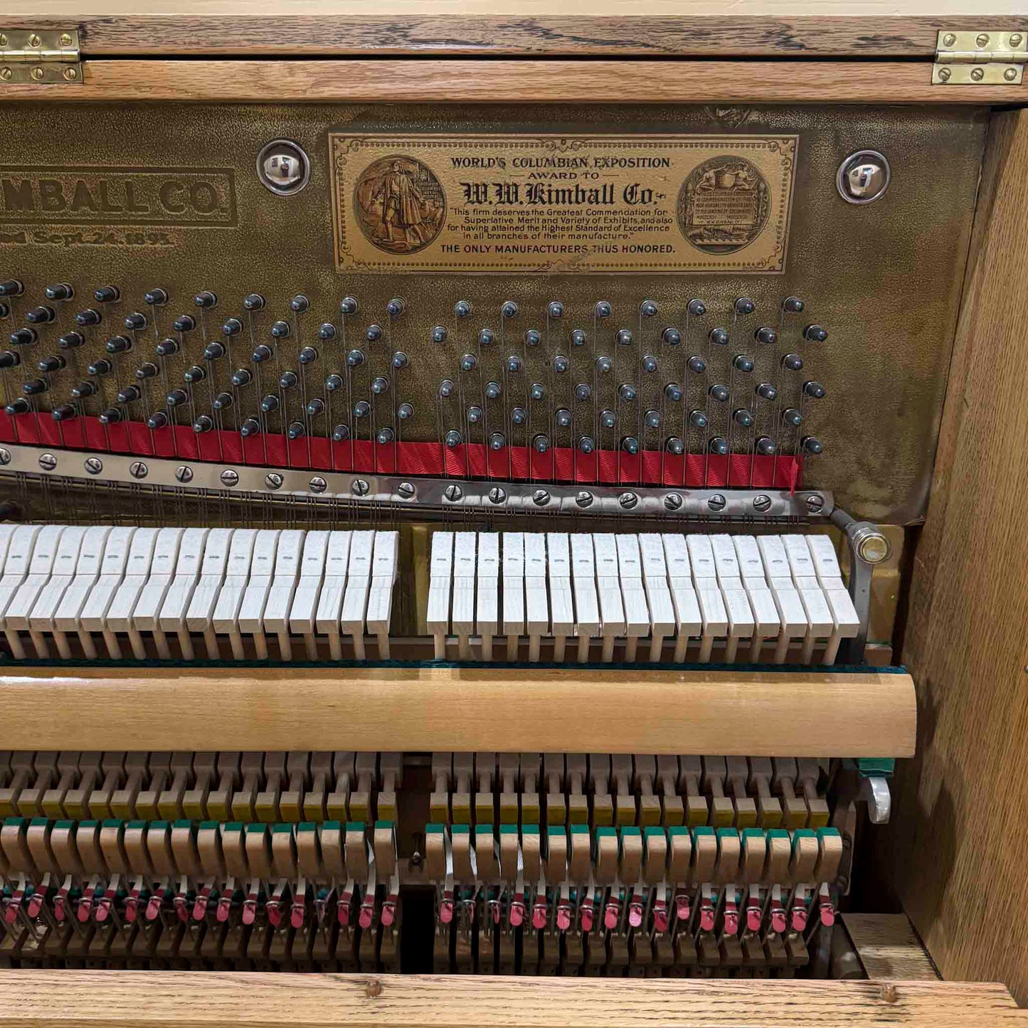 SOLD 1907 Kimball Upright Commissioned Player Piano