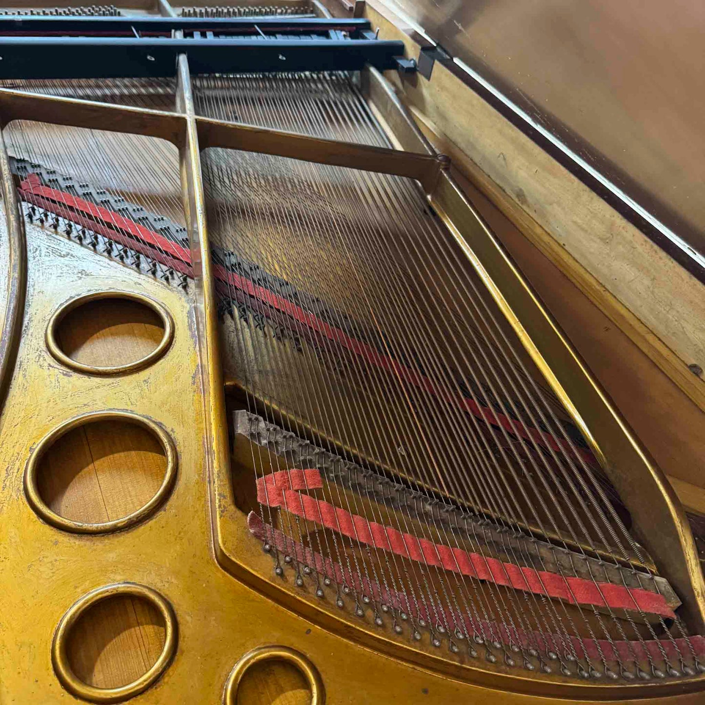 CURRENT SHOP WORK - 1881 Bosendorfer (Viennese action) Wood Finish 6'3" Commissioned Grand Piano