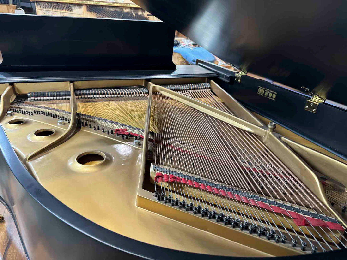 CURRENT SHOP WORK - 1948 Baldwin R 5'7" Satin Black Commissioned Grand Piano