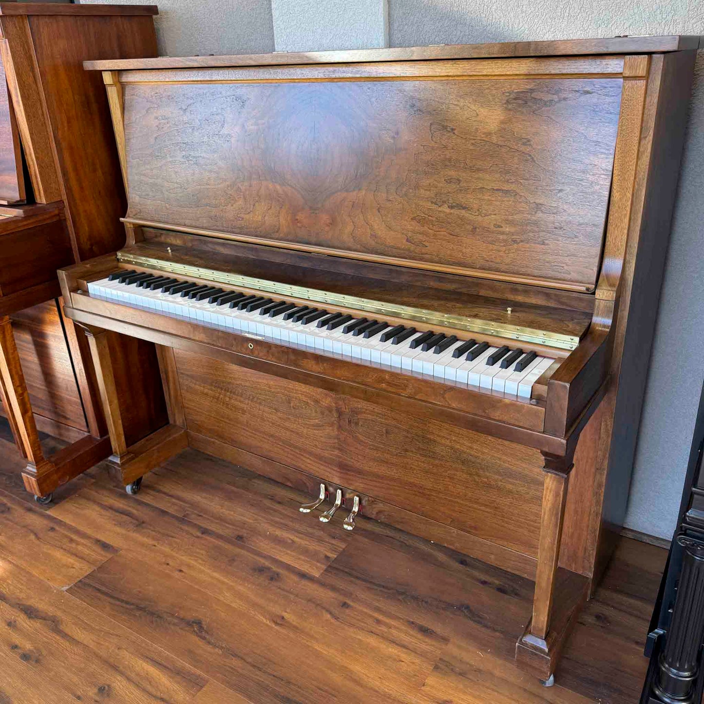 CURRENT SHOP WORK - 1924 Brinkerhoff 49" Wood Finish Commissioned Upright Piano