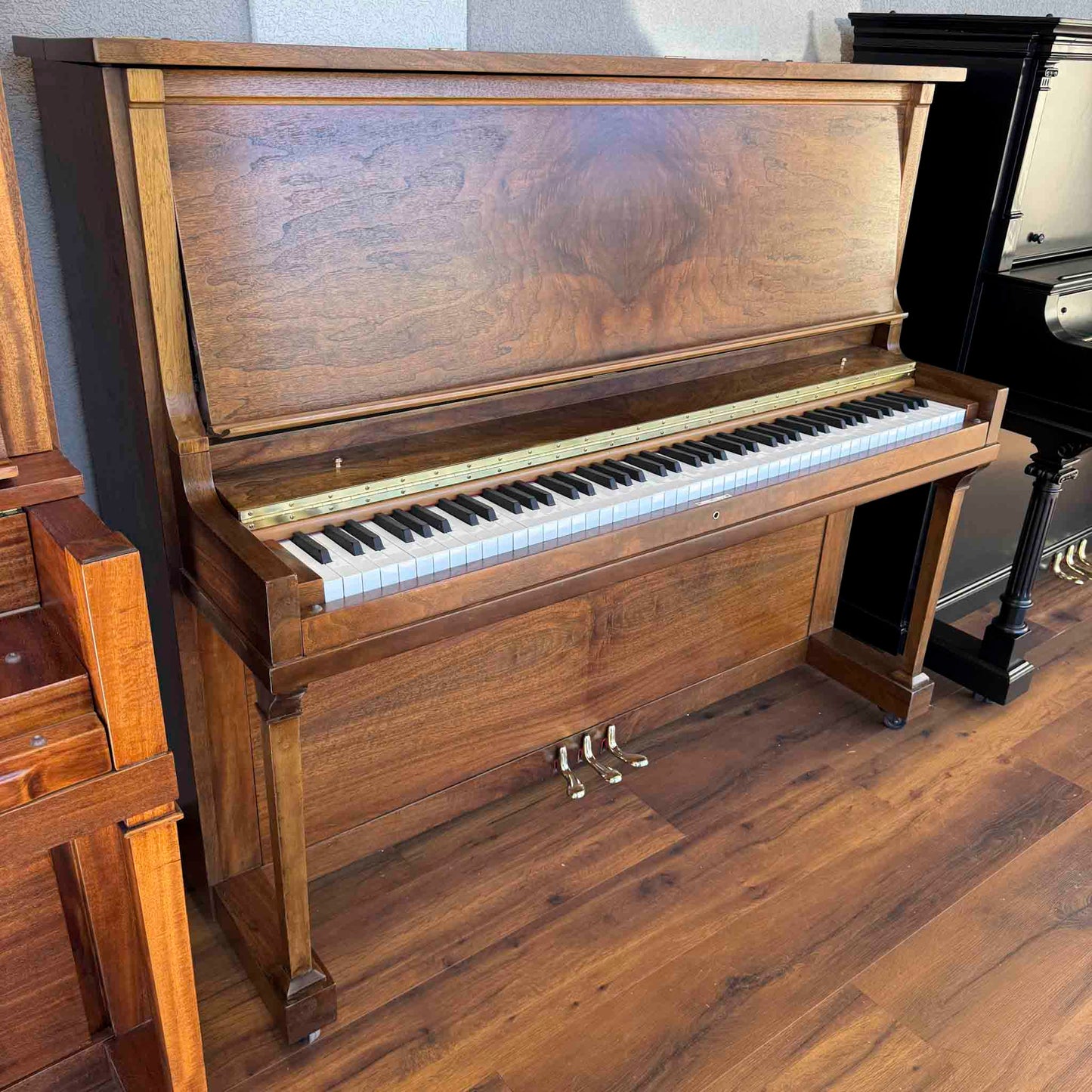 CURRENT SHOP WORK - 1924 Brinkerhoff 49" Wood Finish Commissioned Upright Piano