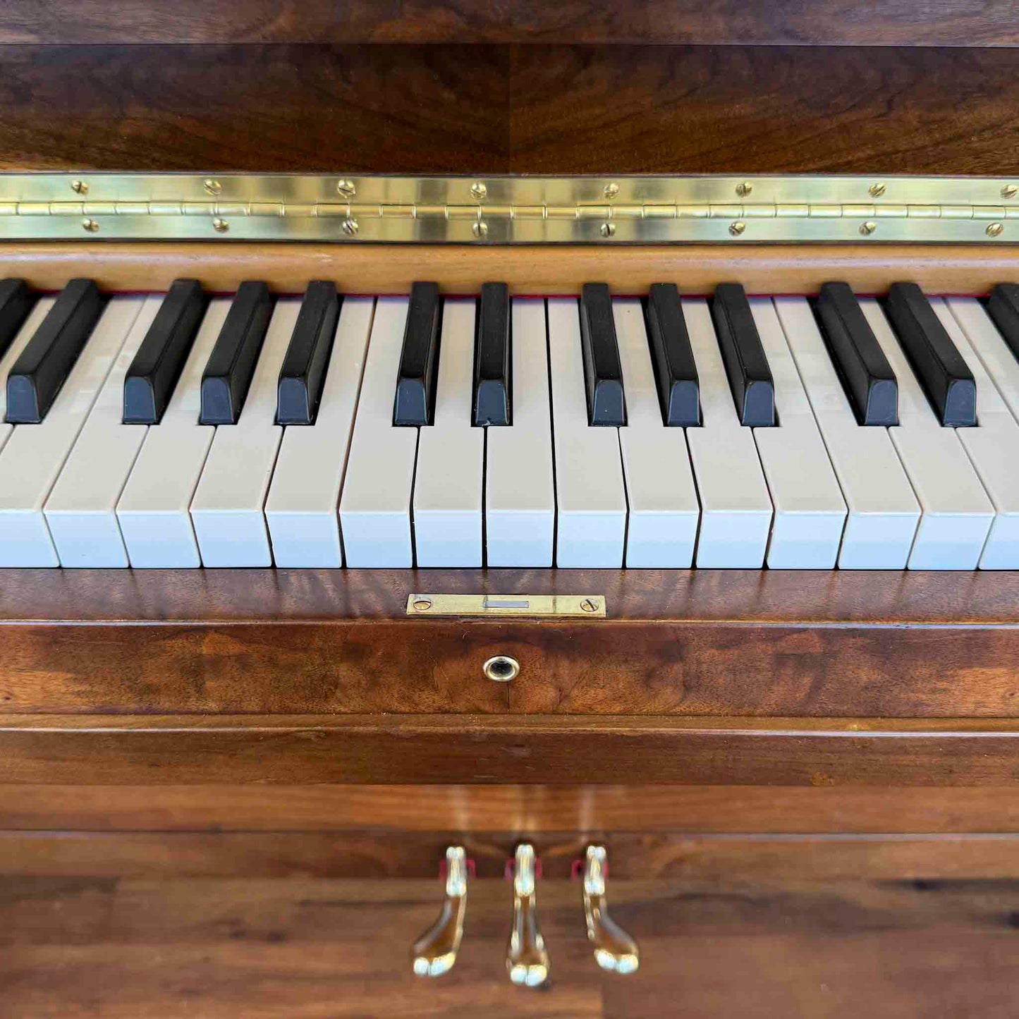 CURRENT SHOP WORK - 1924 Brinkerhoff 49" Wood Finish Commissioned Upright Piano