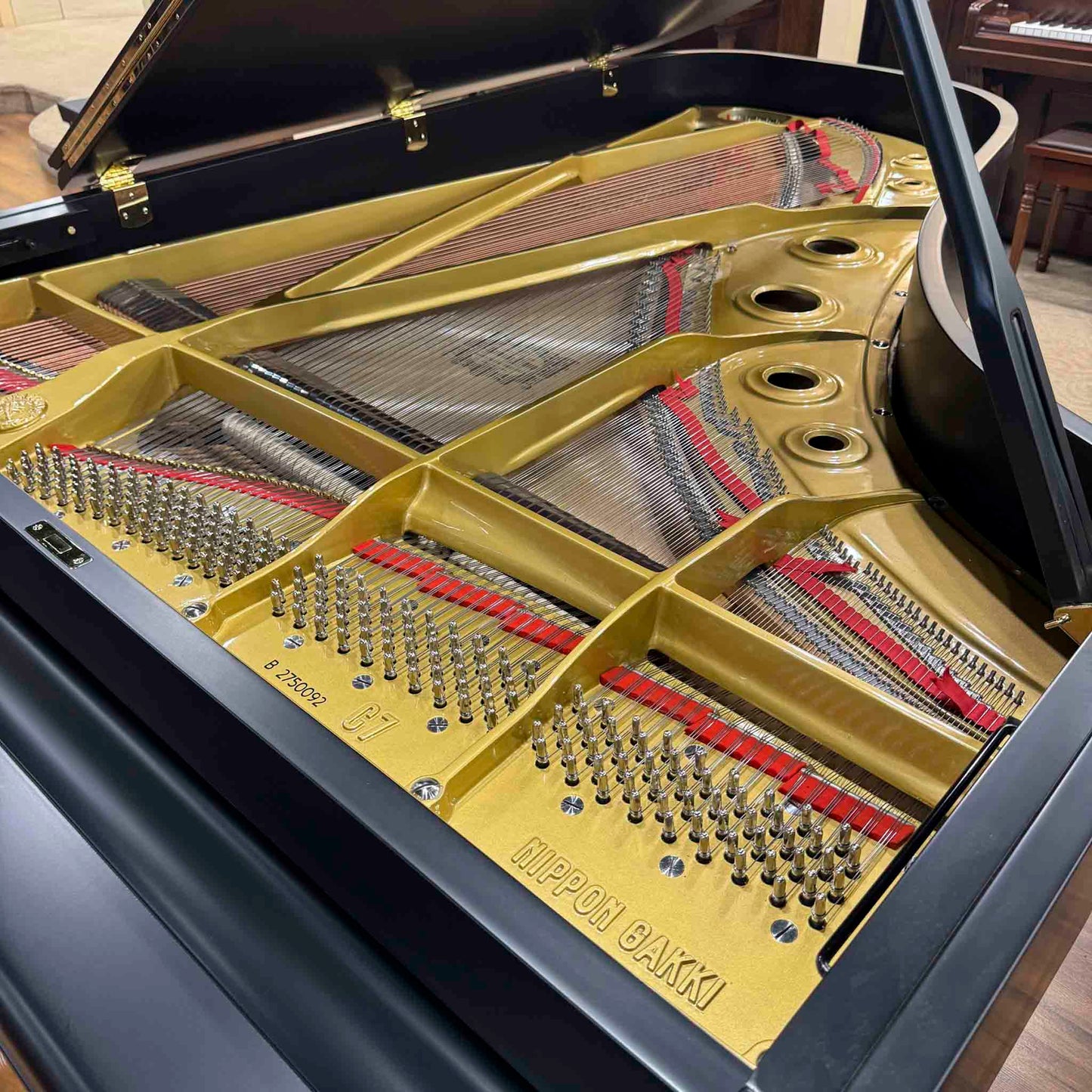 1978 Yamaha C7 7'6" Satin Black Grand Piano