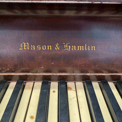 CURRENT SHOP WORK - 1948 Mason & Hamlin Model E 41" Wood Finish Commissioned Conosle Piano