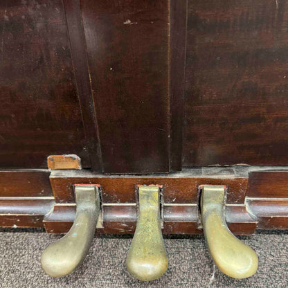 CURRENT SHOP WORK - 1948 Mason & Hamlin Model E 41" Wood Finish Commissioned Conosle Piano