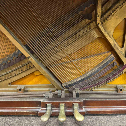 CURRENT SHOP WORK - 1948 Mason & Hamlin Model E 41" Wood Finish Commissioned Conosle Piano