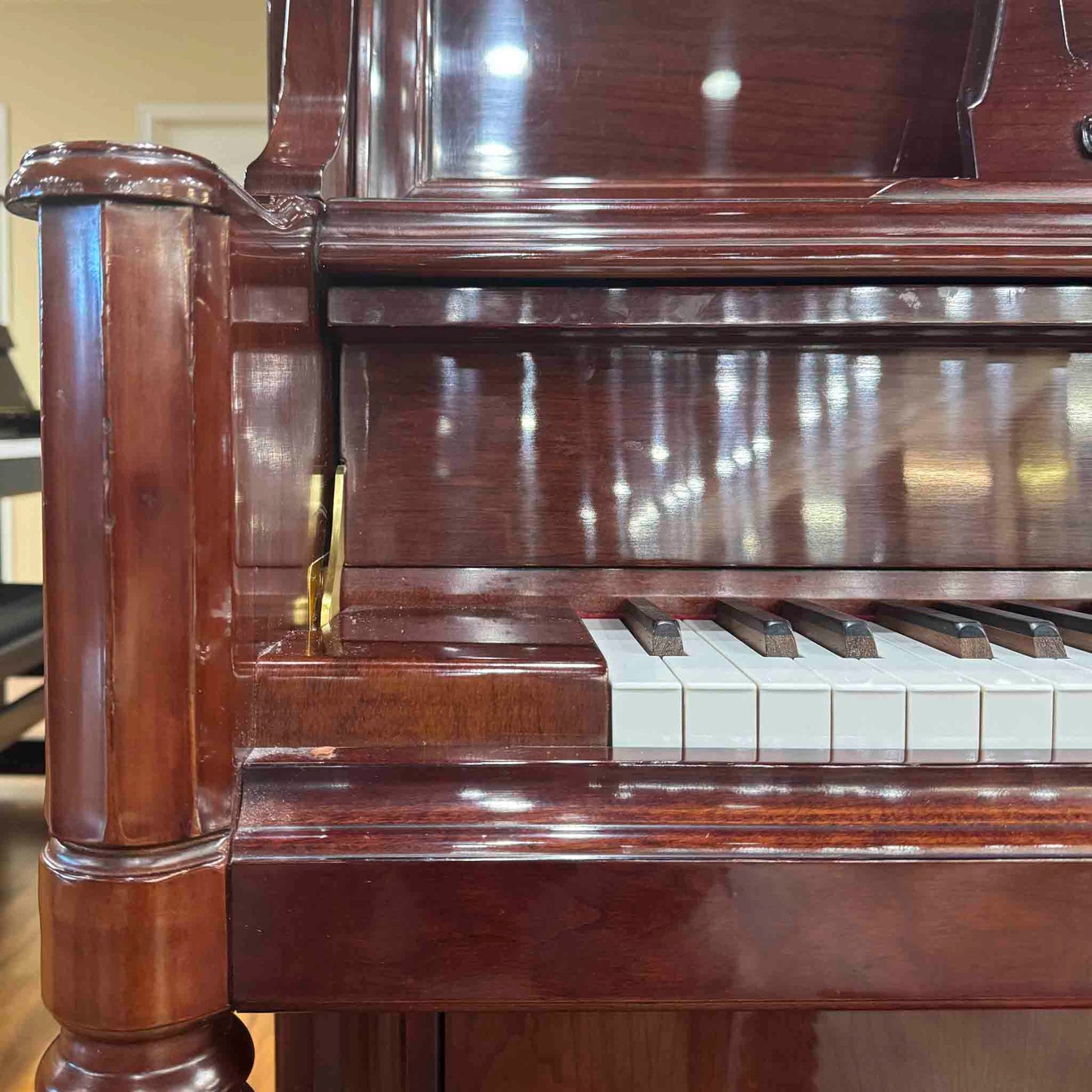 2000 Samick WSU-118T 47" Polished Mahogany Studio Piano