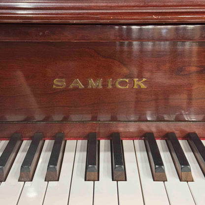 2000 Samick WSU-118T 47" Polished Mahogany Studio Piano