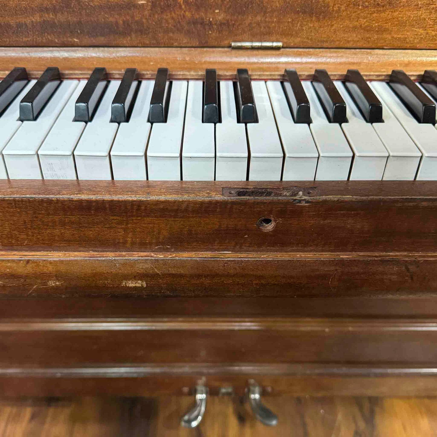 AVAILABLE TO RESTORE: CALL FOR CUSTOM PRICING - 1904 Hobart M. Cable 57" Wood Finish Upright Piano