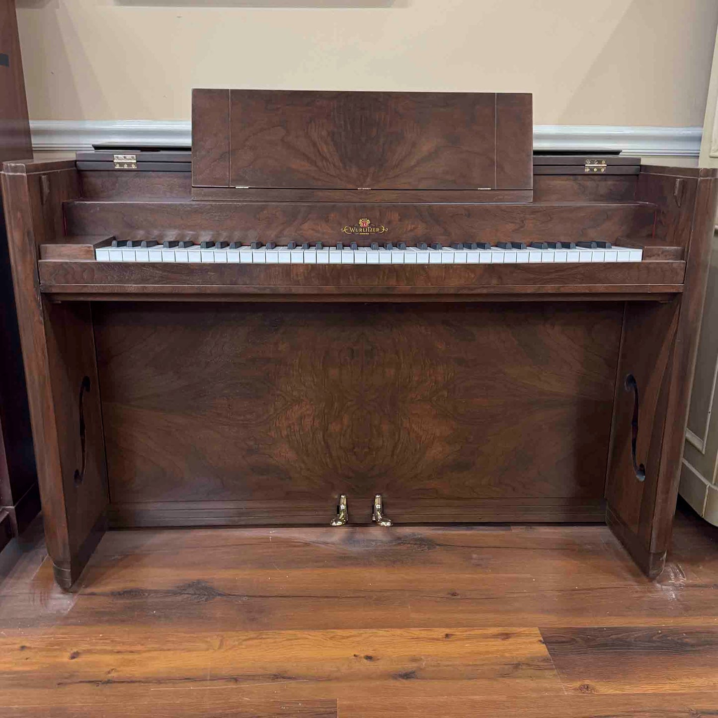 SOLD 1937 Wurlitzer 34" Wood Finish Commissioned Spinet Piano