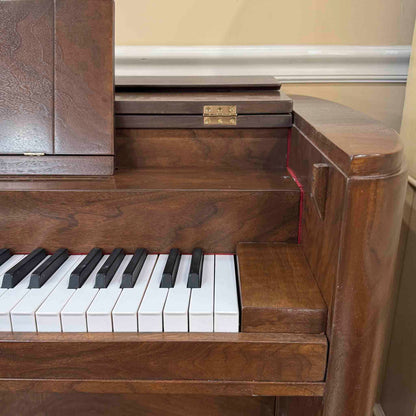 SOLD 1937 Wurlitzer 34" Wood Finish Commissioned Spinet Piano