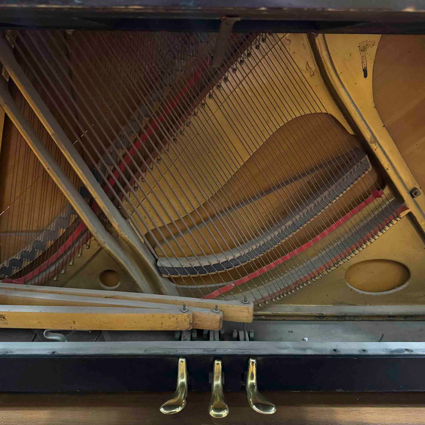 CURRENT SHOP WORK 1927 Kurtzmann 55" Black Finish Commissioned Upright Piano