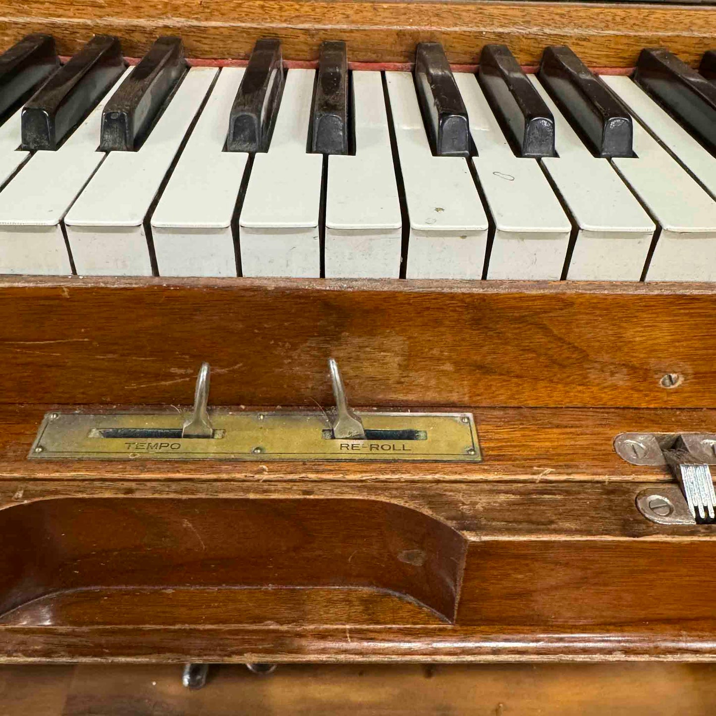 CURRENT SHOP WORK 1920 P.S. Wick 55" Wood Finish Commissioned Upright Player Piano