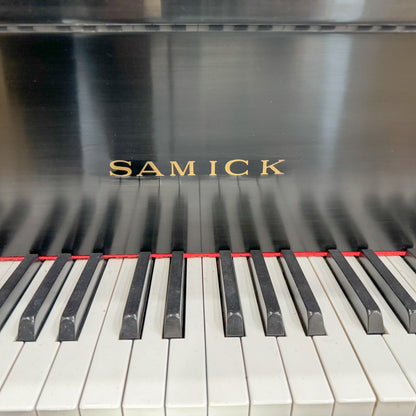 SOLD 1985 Samick 5'8" Satin Black Grand Piano