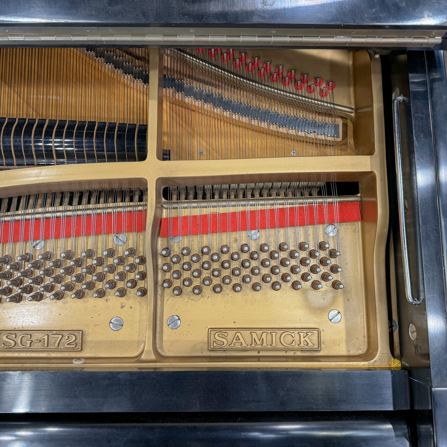 SOLD 1985 Samick 5'8" Satin Black Grand Piano