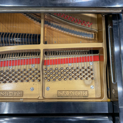 SOLD 1985 Samick 5'8" Satin Black Grand Piano