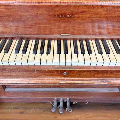 CURRENT SHOP WORK - 1914 Colby Piano Co. Wood Finish Commissioned Upright Piano