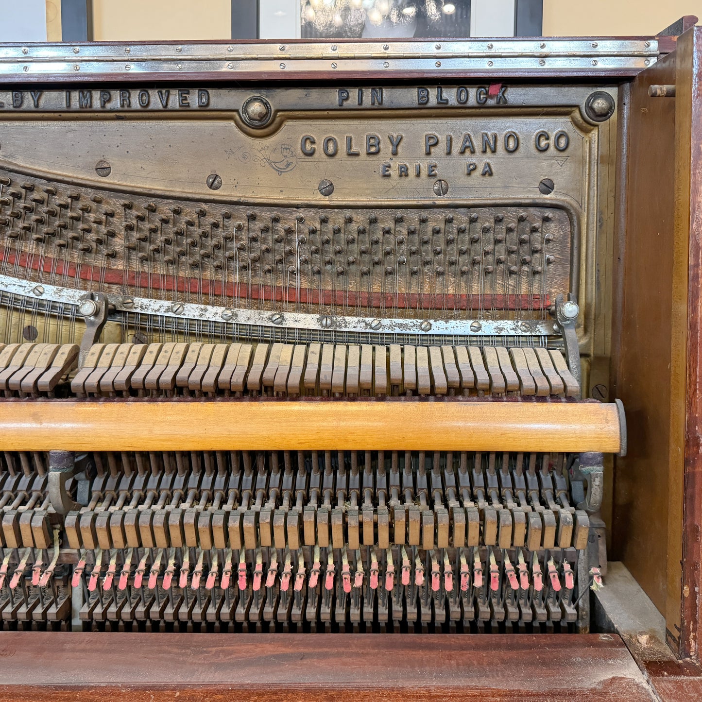 CURRENT SHOP WORK - 1914 Colby Piano Co. Wood Finish Commissioned Upright Piano