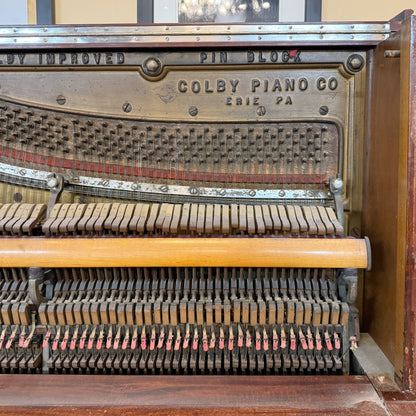 CURRENT SHOP WORK - 1914 Colby Piano Co. Wood Finish Commissioned Upright Piano