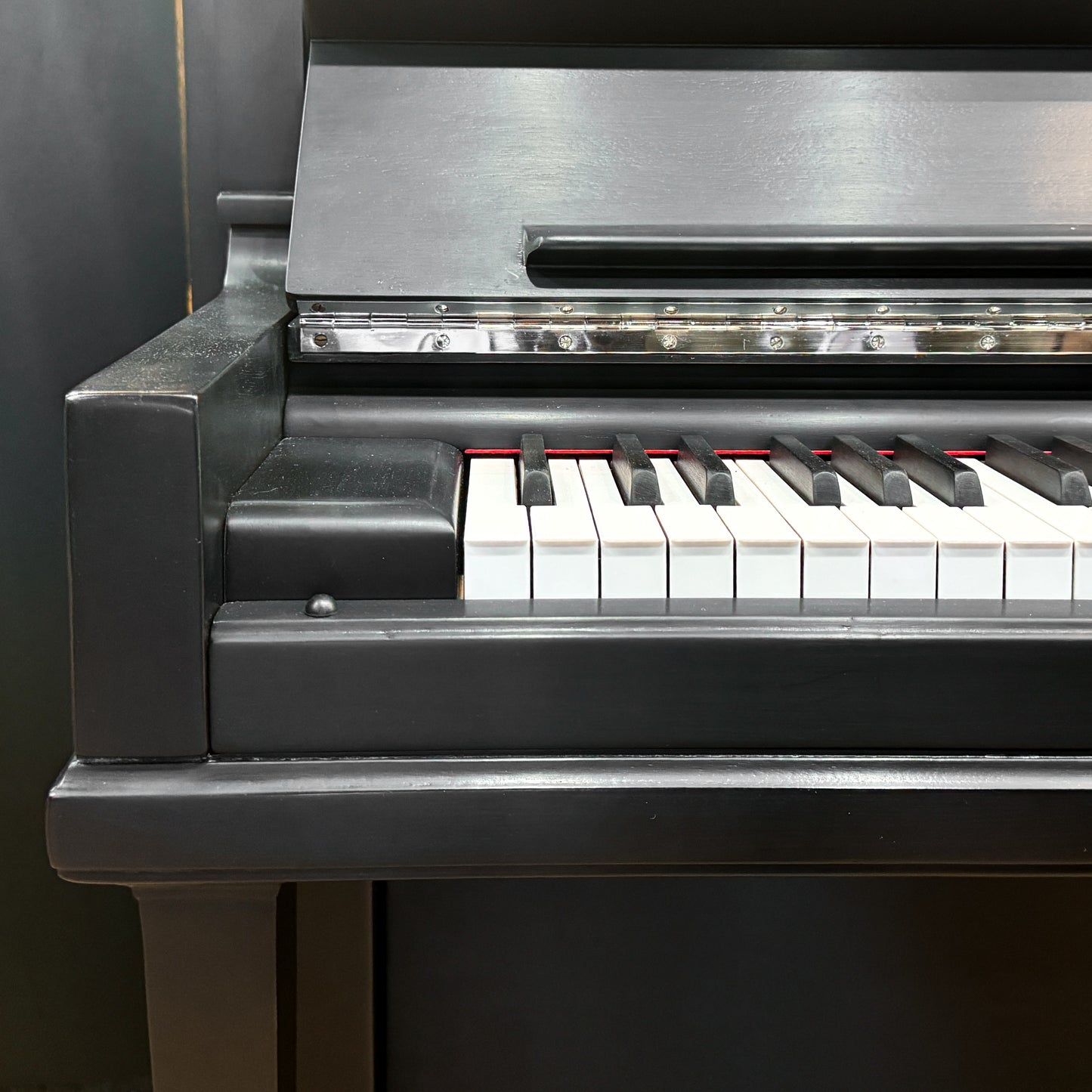 SOLD 1924 Steinway 49" Satin Black Upright Piano