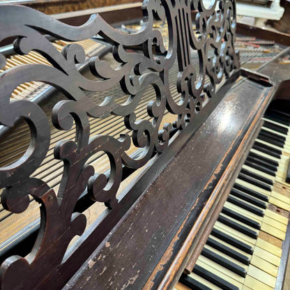 CURRENT SHOP WORK 1860 Steinway 6'9" Wood Finish Commissioned Square Grand Piano