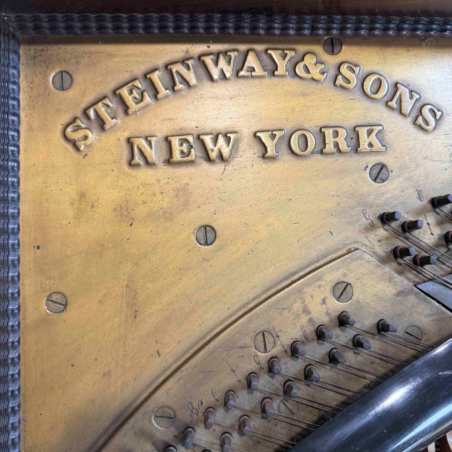 CURRENT SHOP WORK 1860 Steinway 6'9" Wood Finish Commissioned Square Grand Piano