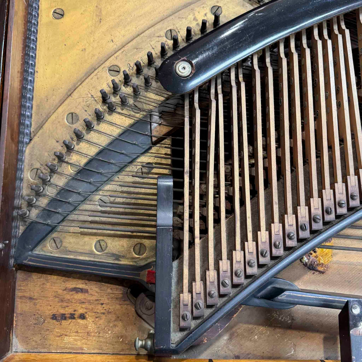 CURRENT SHOP WORK 1860 Steinway 6'9" Wood Finish Commissioned Square Grand Piano