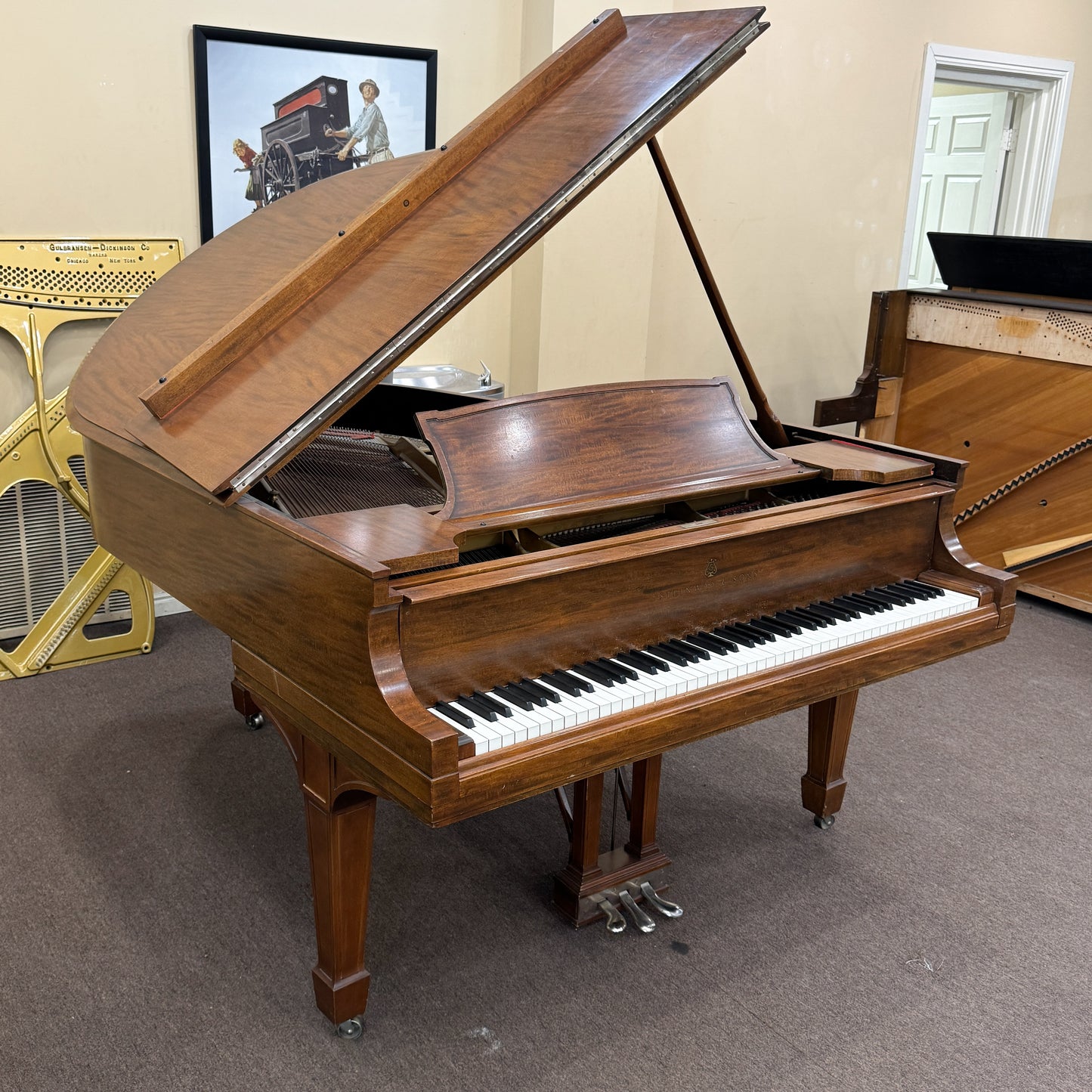SOLD 1923 Steinway O 5'11" Wood Finish Grand Piano