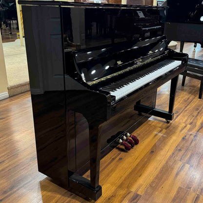 SOLD A. Geyer GU-123 48" Polished Black Upright Piano