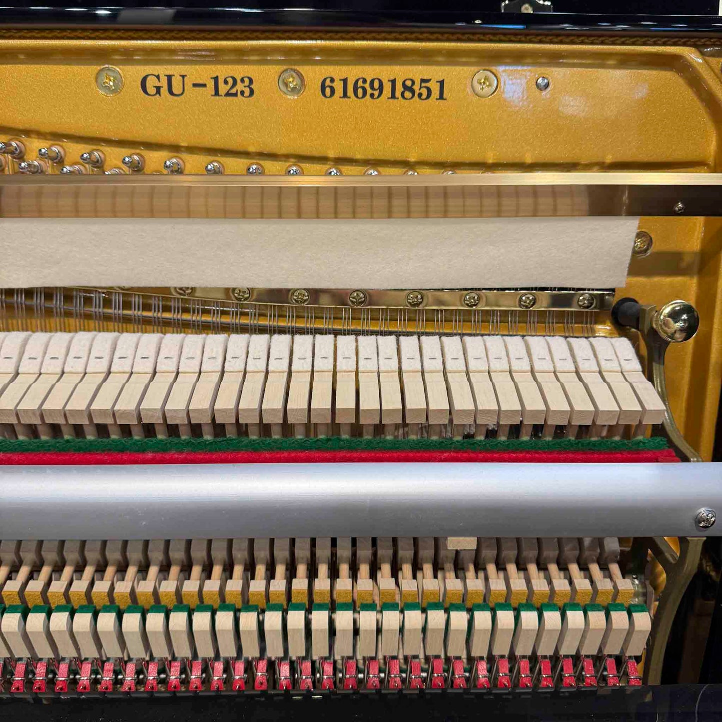 SOLD A. Geyer GU-123 48" Polished Black Upright Piano