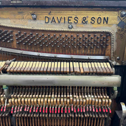 CURRENT SHOP WORK 1905 Davies and Sons Wood Finish Commissioned Upright Piano