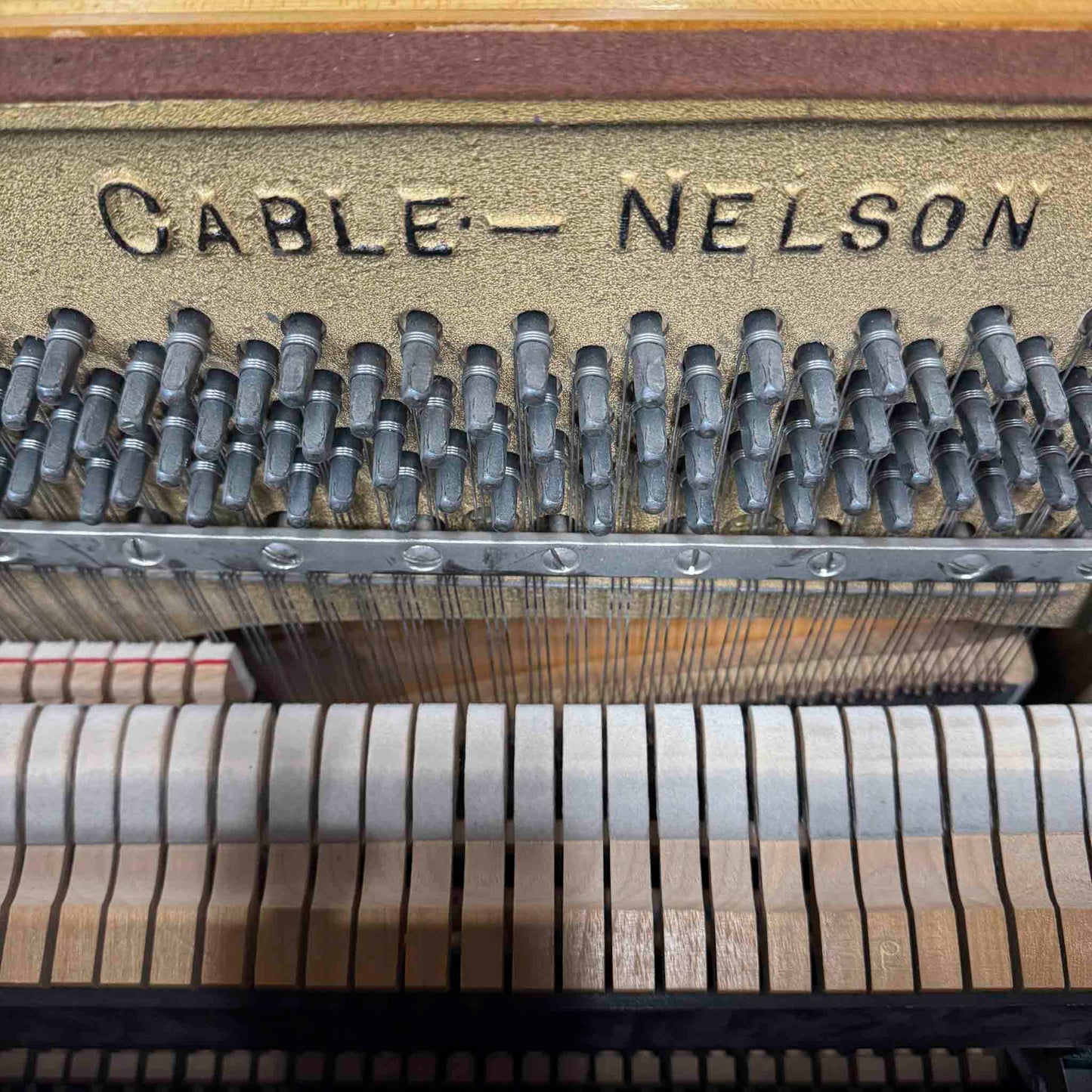 HEIRLOOM RESTORATION 1967 Cable-Nelson 36" Wood Finish Commissioned Spinet Piano