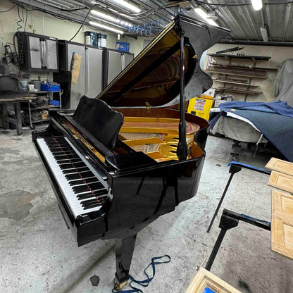CURRENT SHOP WORK 2002 Bergmann Grand TG-135 6'1" Polished Black Commissioned Grand Piano