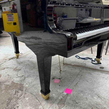 CURRENT SHOP WORK 2002 Bergmann Grand TG-135 6'1" Polished Black Commissioned Grand Piano