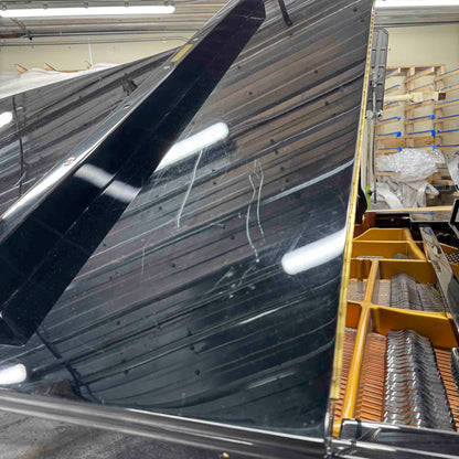 CURRENT SHOP WORK 2002 Bergmann Grand TG-135 6'1" Polished Black Commissioned Grand Piano