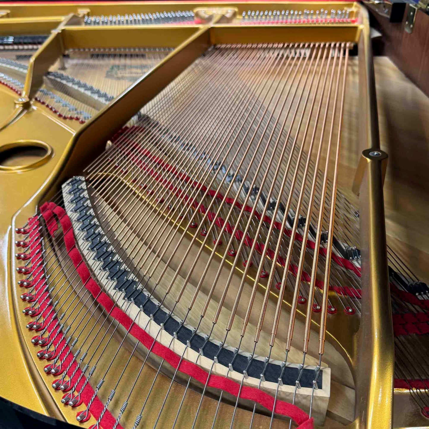 CURRENT SHOP WORK 2002 Bergmann Grand TG-135 6'1" Polished Black Commissioned Grand Piano