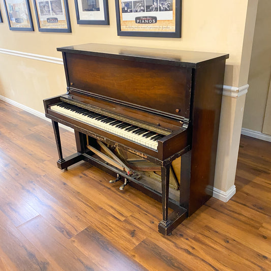 HEIRLOOM RESTORATION 1935 Richmond Wood Finish Commissioned Console Piano