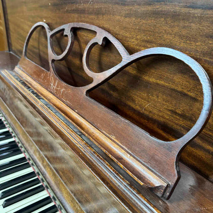 CURRENT SHOP WORK 1896 Crown 57" Wood Finish Commissioned Upright Piano