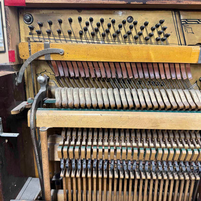 CURRENT SHOP WORK 1896 Crown 57" Wood Finish Commissioned Upright Piano