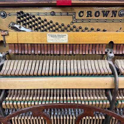 CURRENT SHOP WORK 1896 Crown 57" Wood Finish Commissioned Upright Piano