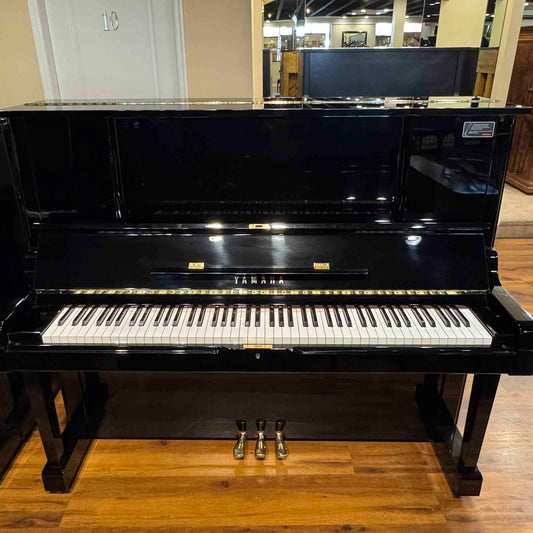 1982 Yamaha YUX 52" Polished Black Upright Piano