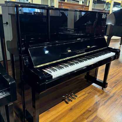 SOLD 1982 Yamaha YUX 52" Polished Black Upright Piano