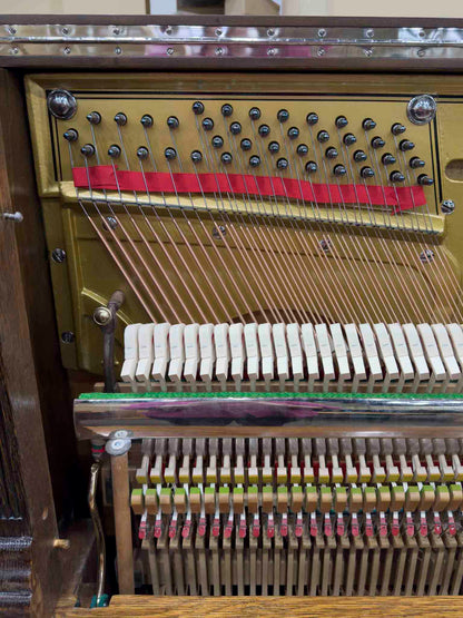 HEIRLOOM RESTORATION 1915 Rudolf 56" Wood Finish Commissioned Upright Piano