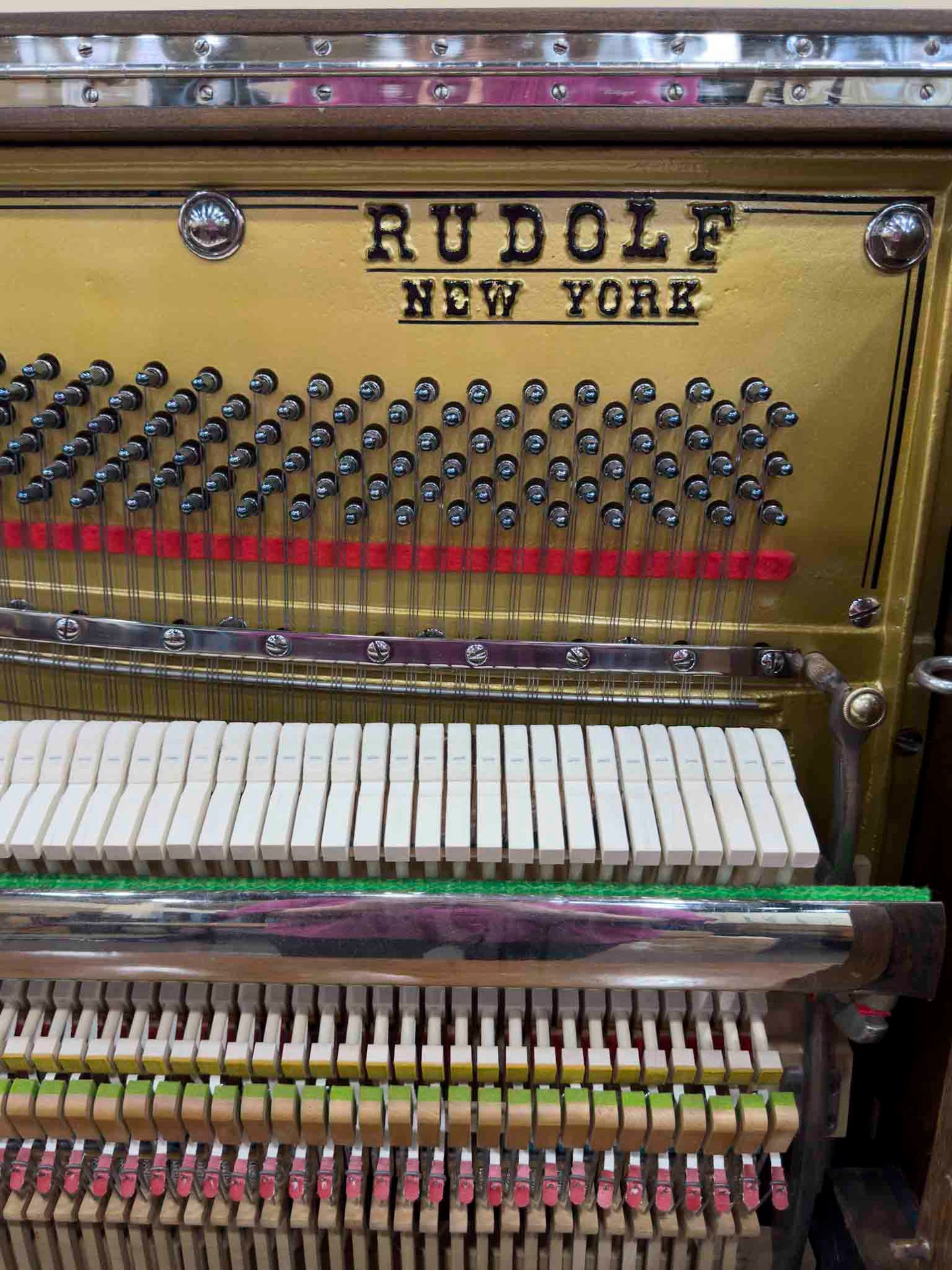 HEIRLOOM RESTORATION 1915 Rudolf 56" Wood Finish Commissioned Upright Piano