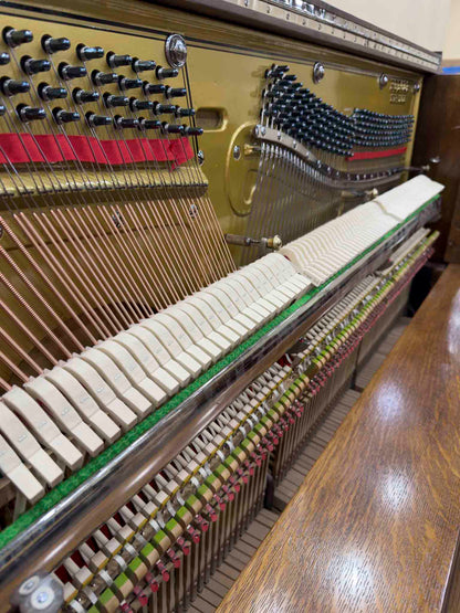 HEIRLOOM RESTORATION 1915 Rudolf 56" Wood Finish Commissioned Upright Piano