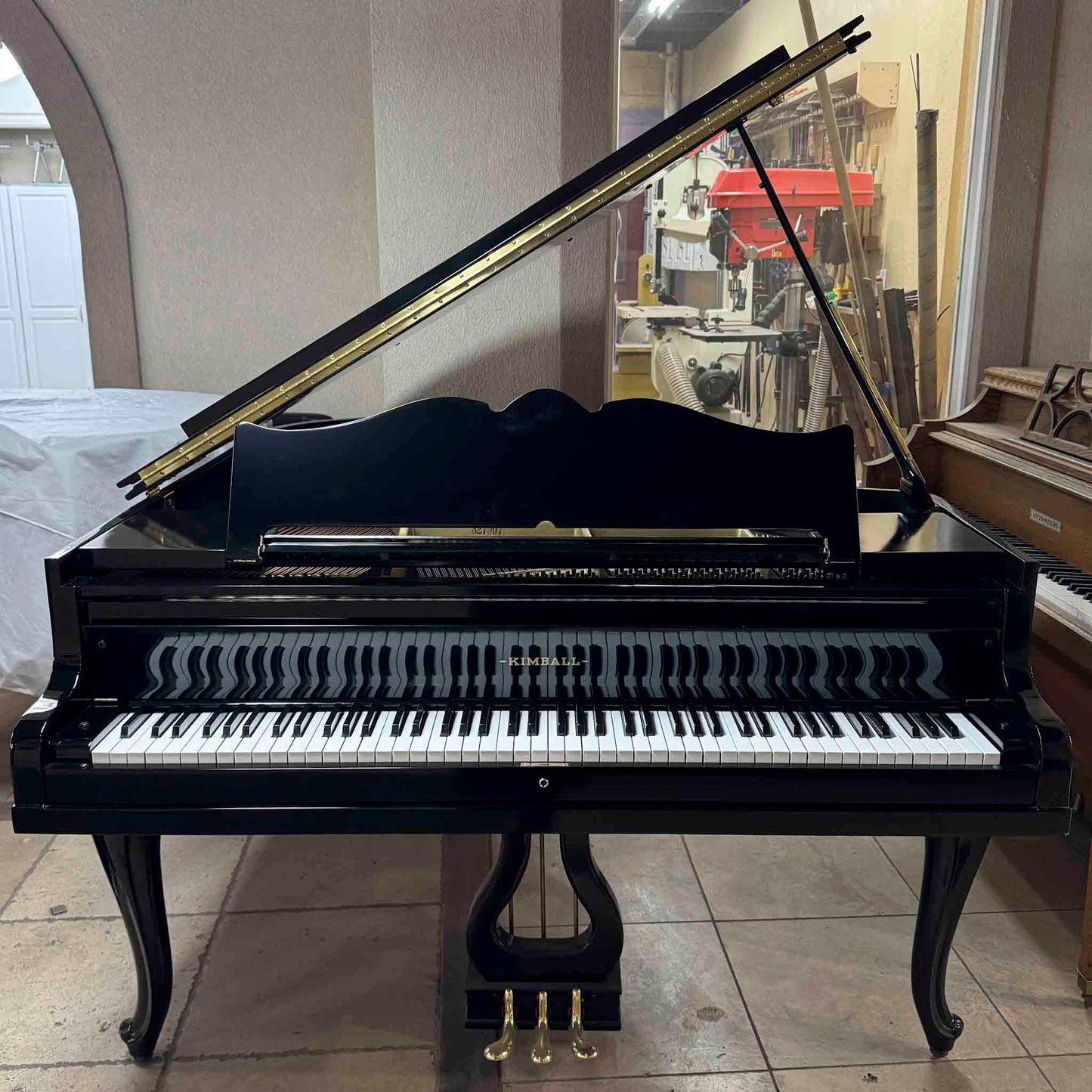 HEIRLOOM RESTORATION 1920 Kimball 5'7" Polished Black Commissioned Grand Piano